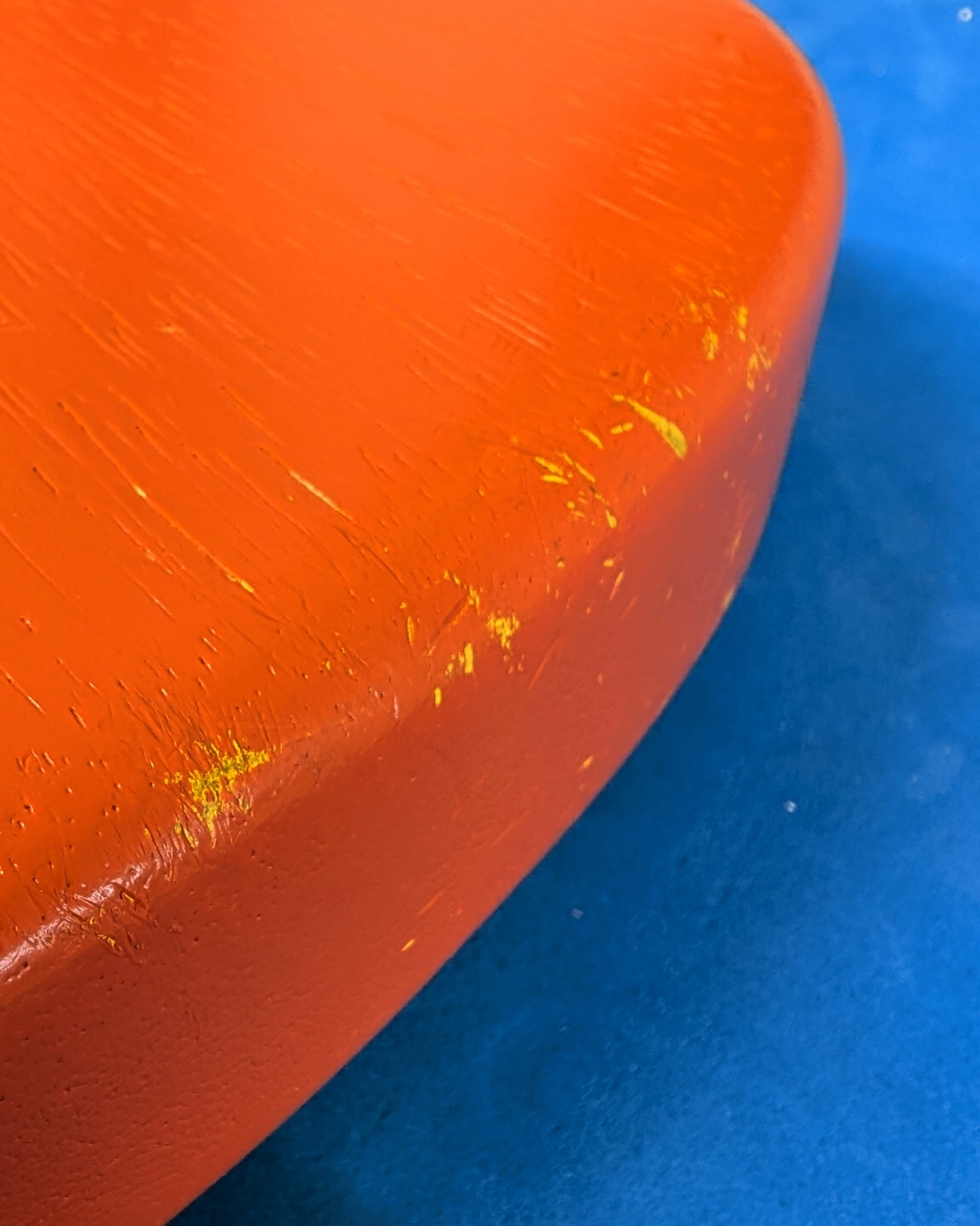 a heavily played and gigged guitar after one year